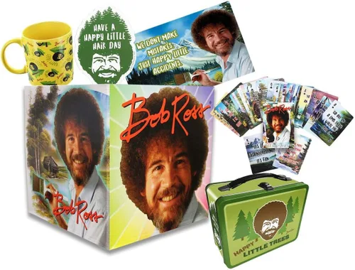 Toynk Bob Ross LookSee Box Bundle | Incluye 6 artículos Nerd en una exclusiva caja coleccionable de juguetes | Cultura pop y recuerdos de TV