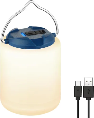 Vista 10 de BOBKID Linterna de camping LED, luz de camping recargable, linternas de 4 modos para exteriores con 1000LM, linterna de campamento portátil