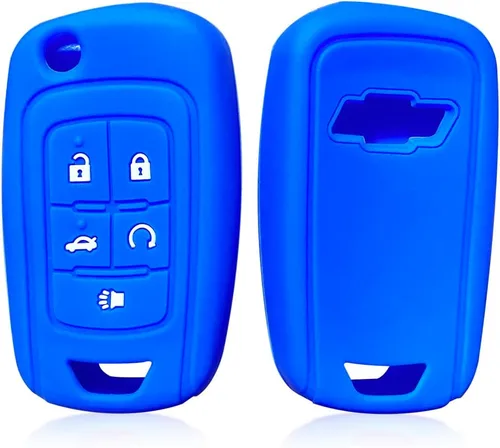 Vista 3 de Funda protectora de silicona para llavero Chevrolet Opel Regal Cruz Trailblazer E-10 Concept Epica Captiva Camaro (negro)
