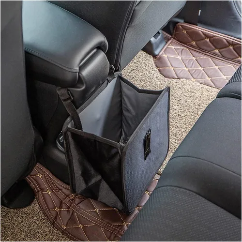 Vista 8 de Fekey&JF Cubo de Basura Plegable para Coche, Bolsa de Almacenamiento Colgante Impermeable y a Prueba de Fugas para Coche con Gran Capacidad