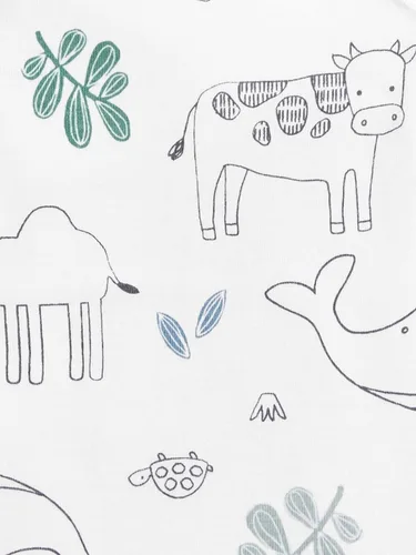 Vista 2 de Simple Joys by Carter's Body unisex de manga corta para bebé, paquete de 6