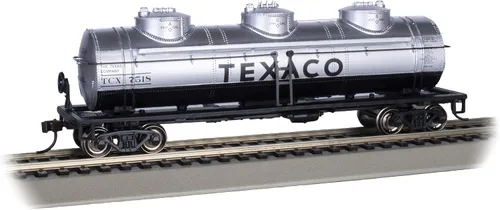 Bachmann Trenes - Coche cisterna de tres cúpulas de 40' - TEXACO #7518 - Escala HO