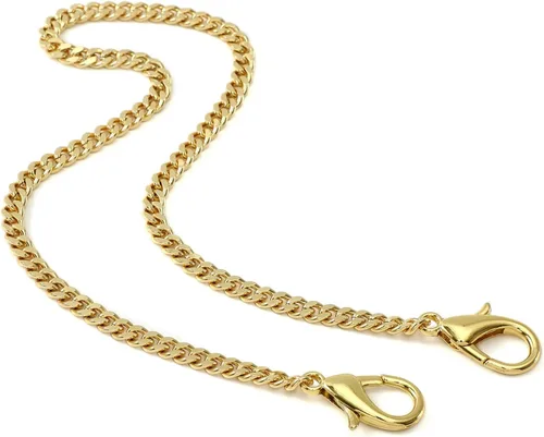 Vista 23 de Yichain Mini Linda Correa de Cadena de Bolso de Mano Correa de Repuesto para Bolso de Mano con Hombro Accesorios de Encanto (Oro Antiguo, 33 cm)