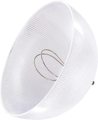 Vista 4 de Aspen Creative 28007-75-2 Pantalla de cúpula con clip en acabado transparente, 8 pulgadas de diámetro x 4 pulgadas de alto, paquete de 2