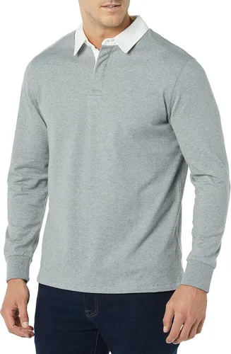 Vista 4 de Tienda Essentials Camiseta de rugby de manga larga de algodón orgánico para hombre (anteriormente Tienda Aware)