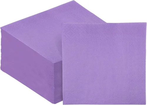 Vista 12 de Servilletas de cóctel de 24 colores de 5 x 5 pulgadas desechables servilletas de papel para bebidas para cóctel, boda, cena, fiesta de cumpleaños