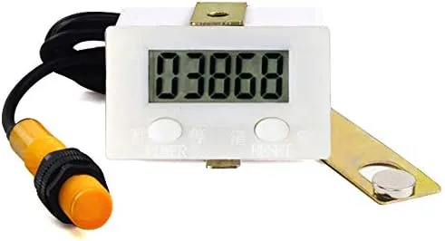 DIGITEN LCD Digital 0-99999 - Contador de 5 dígitos Plus Plus UP + Sensor de interruptor de proximidad con imán