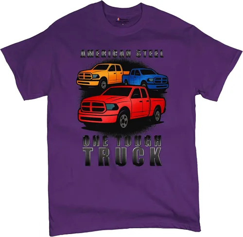 Vista 20 de American Steel One Tough Pickup Truck Camisetas gráficas y camisetas sin mangas para hombre Gris ceniza