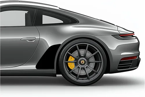 Vista 18 de Adhesivos de vinilo para guardabarros laterales con chip de roca lateral compatibles con Porsche 911 996 997 991 992 (991, azul)