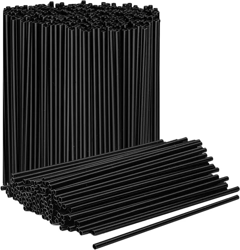 Vista 8 de Prestee Agitadores de Plástico para Café de 5.5 Pulgadas, Paquete de 2000 - Palillos Desechables Negros para Revolver Bebidas de Café, Té, Cócteles