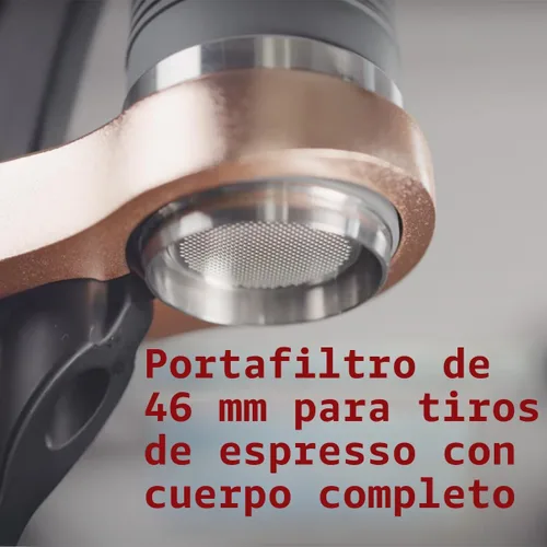 Vista 9 de Flair PRO 3 (Negro) – Máquina de café expreso con palanca manual con cabezal de infusión de acero inoxidable, manómetro y espejo de chupito