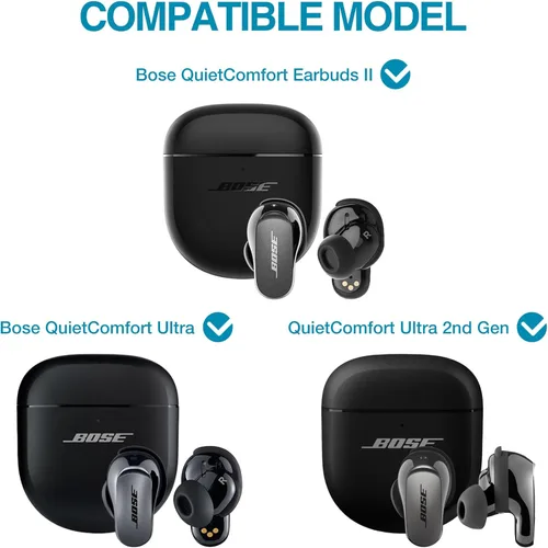 Vista 2 de SURITCH Fundas protectoras para auriculares Bose QuietComfort II 2022/QuietComfort Ultra/Ultra de 2ª generación, a prueba de golpes, para Bose QC ii