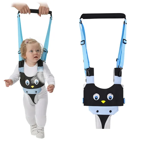 Vista 13 de IULONEE Andador de bebé, arnés de mano para niños pequeños, ayudante, cinturón protector, para actividades infantiles, ajustable, de pie, ayudante
