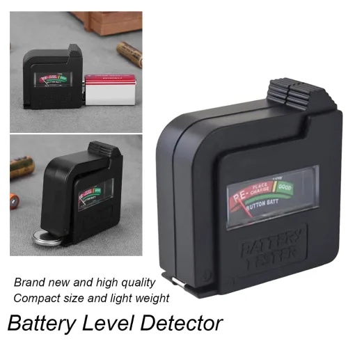 Vista 5 de Comprobador de batería, comprobador de carga de batería portátil para pilas AA AAA C D 9 V/1.5 V / pilas de botón de 1.5 V / baterías regulares