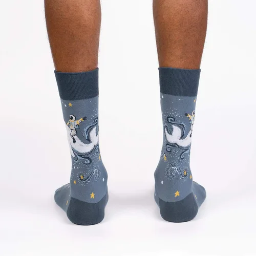 Vista 34 de Sock It To Me - Calcetines con diseño de extraterrestres y del espacio para hombre