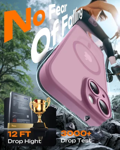 Vista 872 de TOCOL Funda para iPhone 11, compatible con Magsafe, protección completa de cámara, imanes integrados, protección contra caídas, funda translúcida