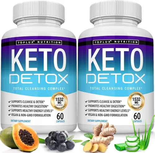 Vista 8 de Toplux Keto Detox Pills Extracto de limpieza avanzada – Fórmula limpiadora de colon Acai natural de 1532 mg, toxinas de descarga y exceso