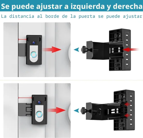Vista 5 de KIMILAR Soporte para Timbre de Video Antirrobo Mejorado 2024, No Bloquea el Sensor de Movimiento del Timbre, Soporte de Montaje Ajustable Sin
