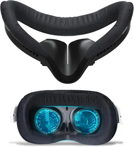 Compatible with Oculus Quest 2 Face Bracket Replacement,VR Breathable Foam Face Pad Protective for Meta Quest 2,Comfortable Face Cover Cushion VR