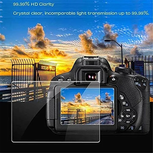 Vista 3 de PCTC Protector de pantalla LCD de vidrio templado compatible con cámara réflex digital Nikon D7500 (3 unidades)