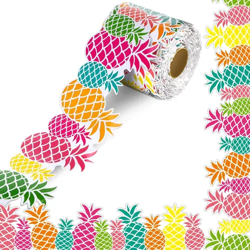 Vista 14 de Outus Bordes de tablero de anuncios con temática de construcción de 68 pies, decoración de aula de regreso a clases, rayas amarillas, borde