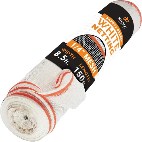 Vista 54 de Xpose Safety Red de seguridad para construcción de Xpose Safety - Rollo de material temporal de 150 pies, malla de 1/4" para cerca de andamio