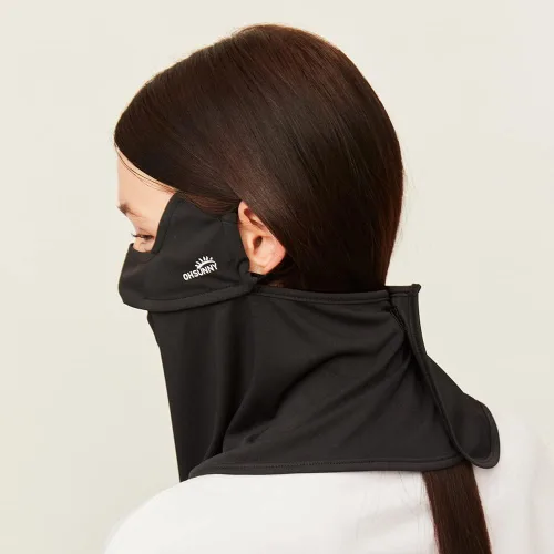 Vista 9 de Neck Gaiter Face Scarf Cover Sun Protection Balaclava Cloth Bandanas with Ear Loops 19SSF018