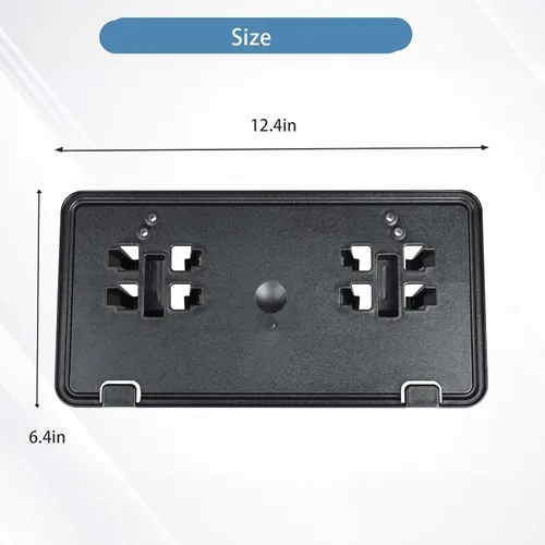 Vista 4 de Reemplazo para Soporte de Marco de Placa de Matrícula del Parachoques Delantero 2018-2020 Ford F150 JL3Z17A385BA