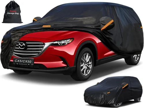 Vista 38 de Kayme Funda de auto de 7 capas para SUV, ajuste personalizado para Hyundai Santa Fe (2006-2025), impermeable, para todo tipo de clima
