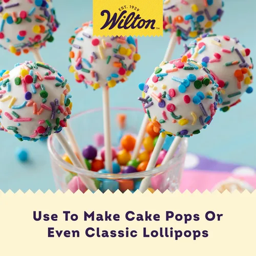 Vista 4 de Palitos Wilton para paletas, 6 pulgadas, Blanco