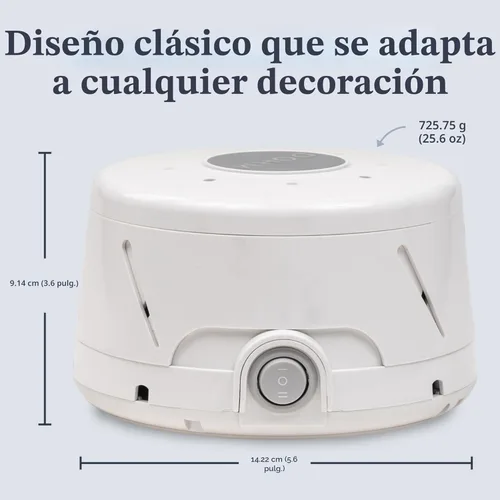 Vista 5 de Marpac, máquina de sonido de ruido todo natural, M1DSUSWH, Paquete de 1, Blanco, 1, 0