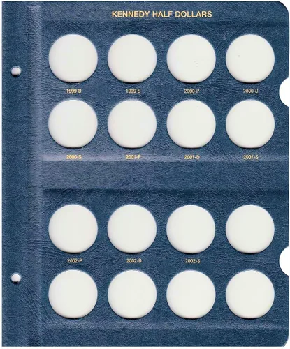 Vista 8 de Whitman US Kennedy Álbum de monedas de medio dólar 1964 - 2002 #9127