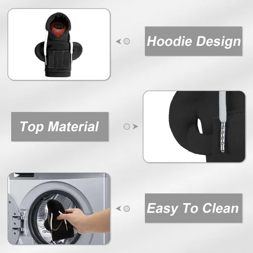 Vista 6 de Funda con Capucha para Pomo de Palanca de Cambios de Coche, Funda para Pomos de Palanca de Cambios, Funda para Palanca de Cambios de Coche, Lindo