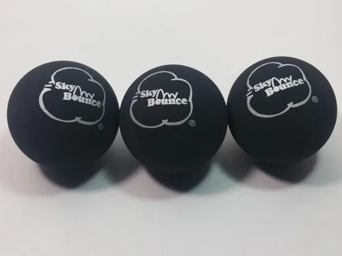 SKY BOUNCE Juego de 12 balonmano negro (1 docena)