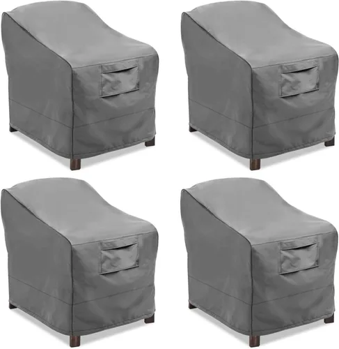 Vista 17 de Vailge Fundas para sillas de patio, fundas para asiento profundo de salón, resistentes e impermeables, fundas para muebles de patio al aire libre