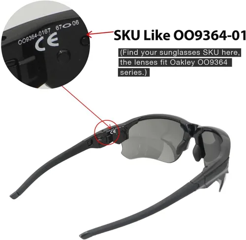 Vista 4 de Walleva Replacement Lenses for Oakley Flak Draft - Multiple Options Available