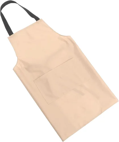 Waterproof Kitchen Apron for Women and Men Pvc Waist Apron with Large Pocket for Indoor Cooking and Restaurant Use Pink