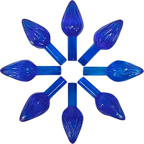 Vista 12 de National Artcraft Pequeños adornos de luz de cerámica estilo giro para árbol de Navidad (144 unidades)