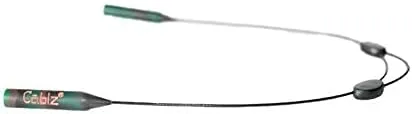 Vista 3 de Cablz Colorz Zipz - Correa de retención ajustable para gafas, ligera, perfil bajo, recubierto de acero inoxidable, 14 pulgadas