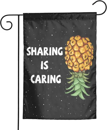 Vista 17 de Bandera de jardín con texto en inglés "If you Know Upside Down Pineapple Funny Swinger" de 12 x 18 pulgadas, pancarta de doble cara para decoración