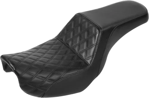 Vista 40 de C.C. RIDER Asiento para Conductor y Pasajero Asiento de Elevación Compatible con Harley Dyna Street Bob FXDB Low Rider FXDL/FXDLS Super Glide Custom