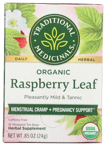Traditional Medicinal's Té orgánico de hoja de frambuesa (bolsa de 3 x 16) por Traditional Medicinal's [Foods]