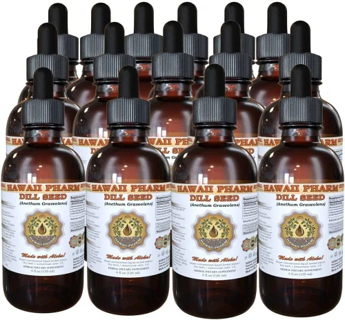 Vista 7 de HawaiiPharm Extracto líquido de semillas de eneldo, suplemento de tintura de semillas de eneldo orgánico (Anethum Graveolens), 2 onzas