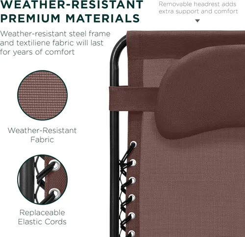 Vista 5 de Best Choice Products - Silla de gravedad cero de gran