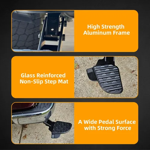 Vista 4 de MITZONE Tundra - Escalón de cama trasera compatible con Toyota Tundra 2014, 2015, 2016, 2017, 2018, 2019, 2020, 2021