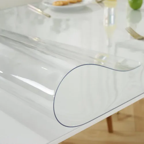 Vista 7 de LovePads - Protector transparente para mesa, 1/16 pulgadas de grosor, 36 x 72 pulgadas, protector transparente para mesa de comedor, protector