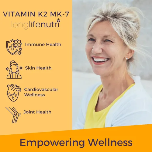 Vista 4 de Vitaminas K2 MK-7, 120, Anaranjado, 1