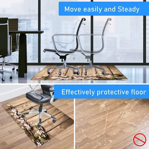 Vista 119 de Teal Hardwood Floor Desk Chair Mat, Painted Wood Board Horizontal Lines Birthdays Easter Holiday Print Backdrop Image, Protects Hardwood Floor Under