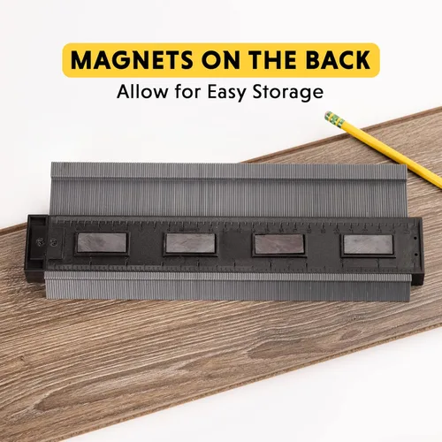 Vista 4 de General Tools Medidores de contorno - Herramientas de buscador de ángulos de 6" y 10" para mejoras del hogar