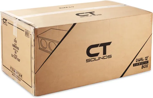 Vista 6 de CT Sounds CT2X12 - Caja de subwoofer de coche de ajuste universal con puerto doble de 12 pulgadas